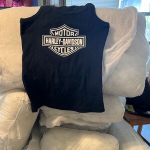 Harley-Davidson Black Tank Top with Emblem
